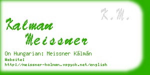 kalman meissner business card